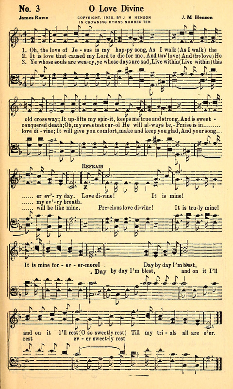 Crowning Hymns No. 10: for Conventions, Singing Societies, Etc. page 6