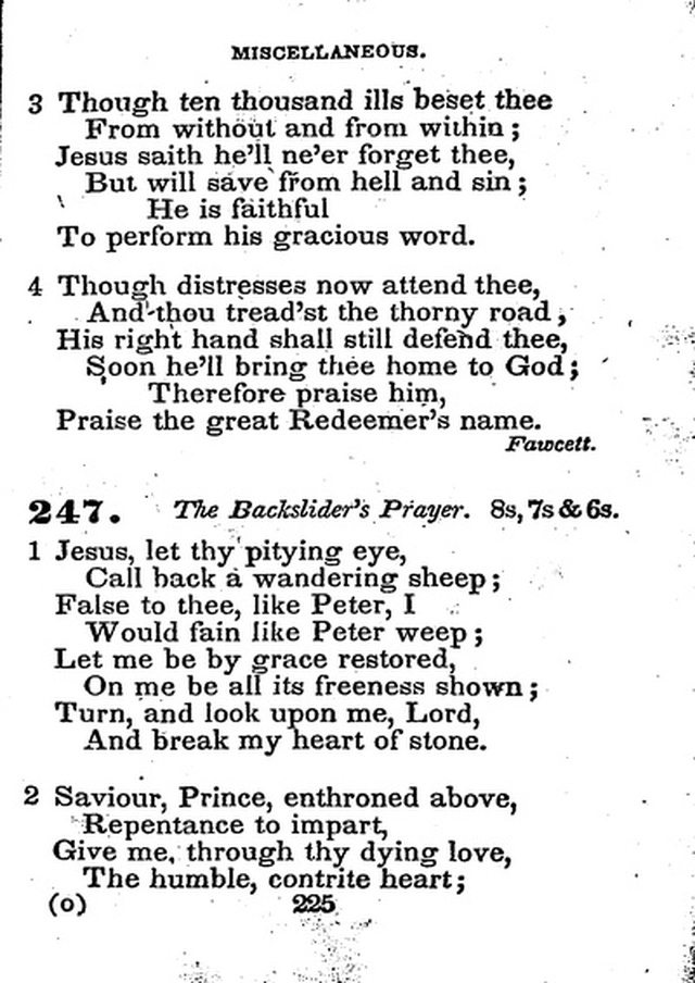 Conference Hymns. a new collection of hymns, designed especially for use in conference and prayer meetings, and family worship. page 239