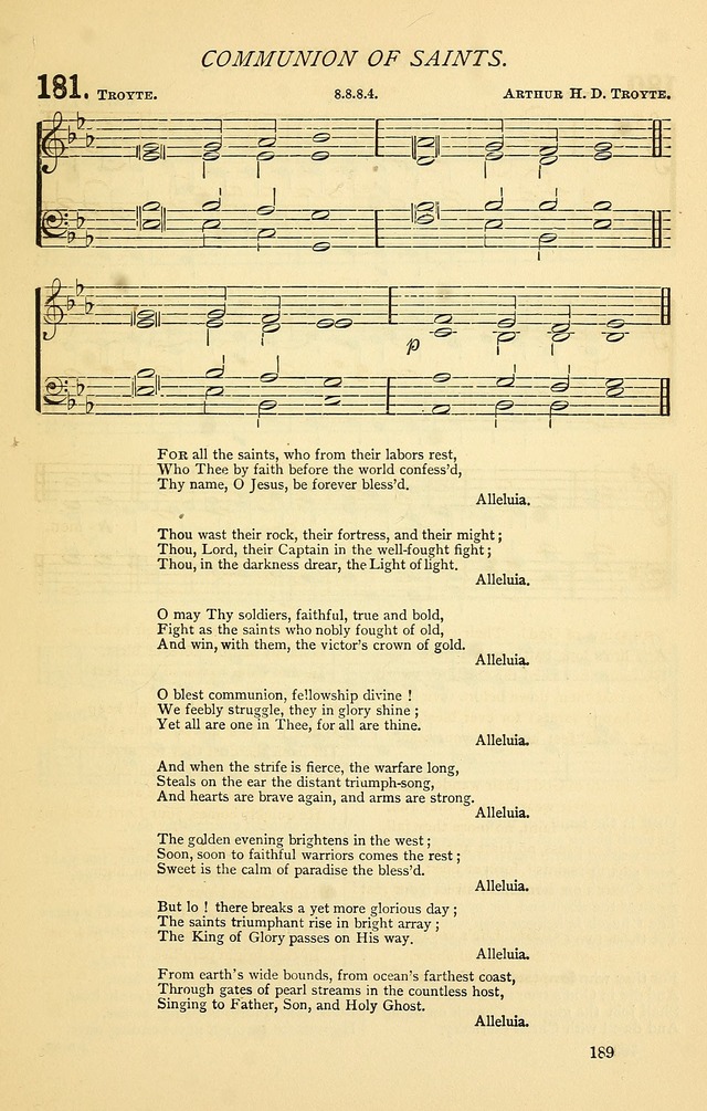 Church Hymnal page 189