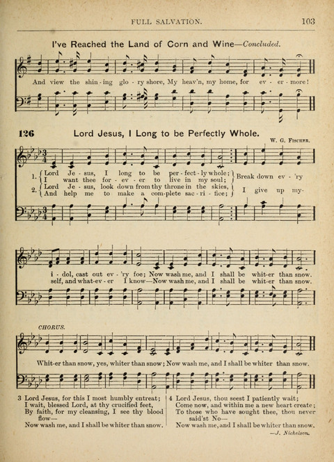 The Canadian Hymnal: a collection of hymns and music for Sunday schools, Epworth leagues, prayer and praise meetings, family circles, etc. (Revised and enlarged) page 103