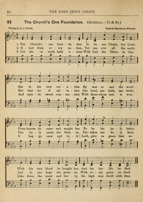 The Canadian Hymnal: a collection of hymns and music for Sunday schools, Epworth leagues, prayer and praise meetings, family circles, etc. (Revised and enlarged) page 20