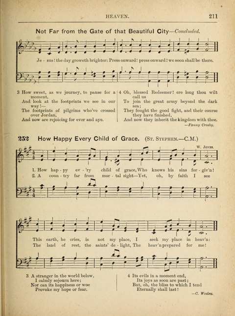 The Canadian Hymnal: a collection of hymns and music for Sunday schools, Epworth leagues, prayer and praise meetings, family circles, etc. (Revised and enlarged) page 211
