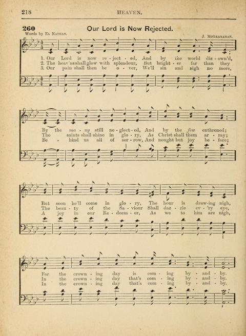 The Canadian Hymnal: a collection of hymns and music for Sunday schools, Epworth leagues, prayer and praise meetings, family circles, etc. (Revised and enlarged) page 218