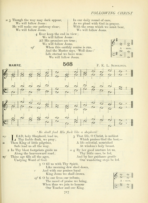 The Church Hymnary page 717