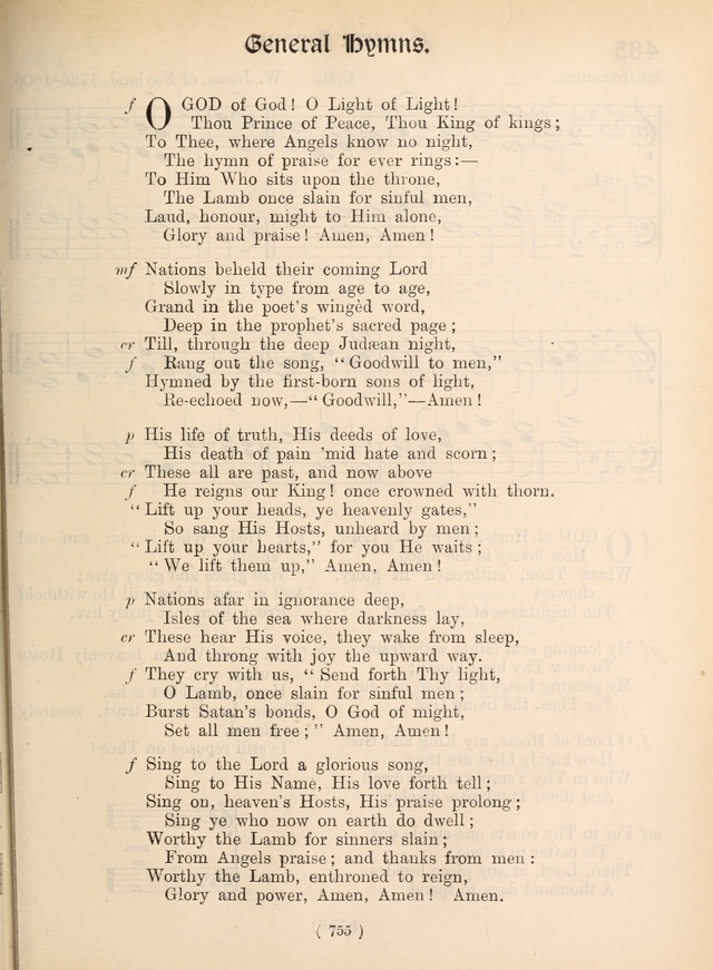 Church Hymns: with tunes (New ed.) page 755