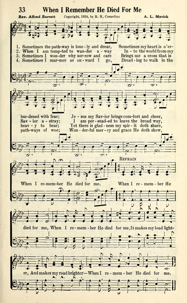 Calvary Hymns page 33