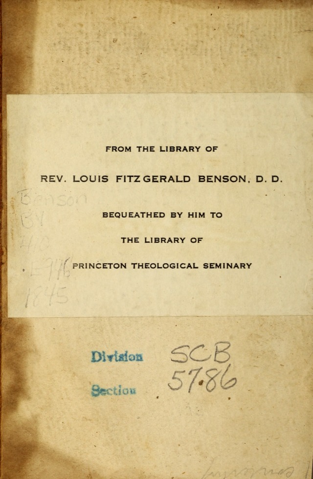 A Collection of Hymns and Prayers, for Public and Private Worship page ii
