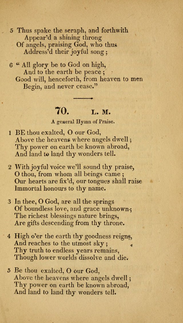 Christian Hymns: adapted to the worship of God our Saviour in public and private devotion, compiled from the most approved ancient and modern authors, for the Central Universalist Society... page 72