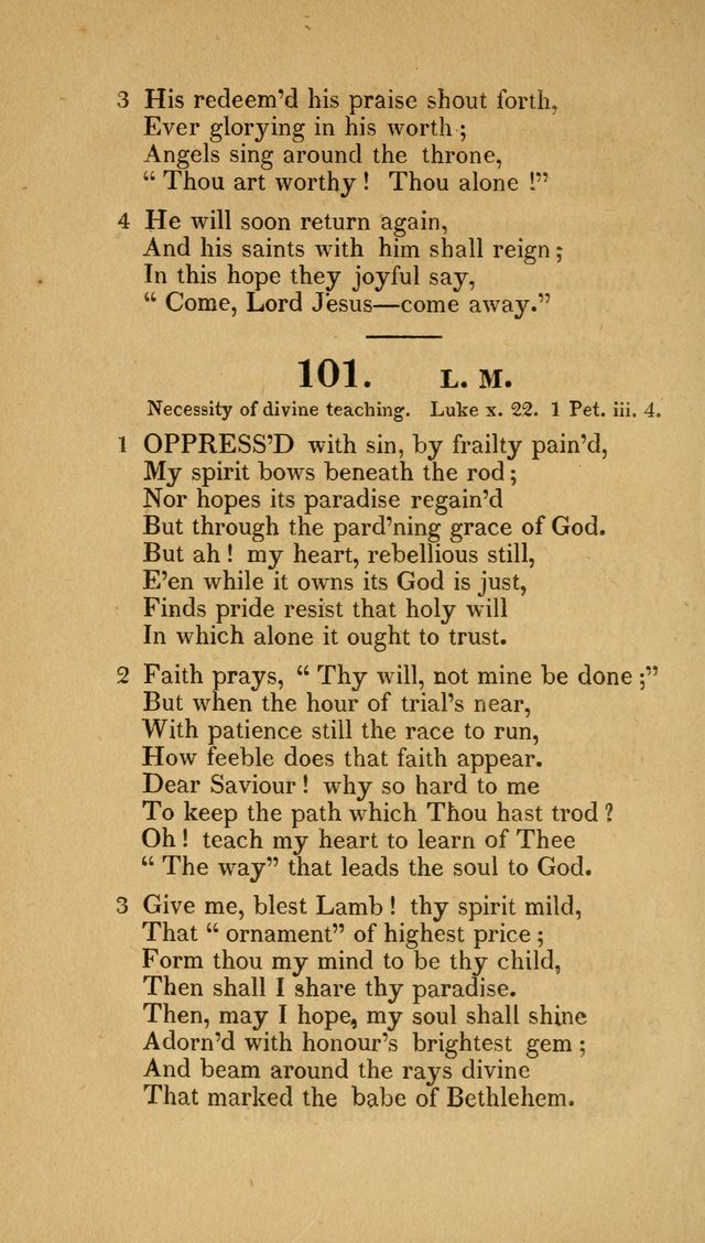 Christian Hymns: adapted to the worship of God our Saviour in public and private devotion, compiled from the most approved ancient and modern authors, for the Central Universalist Society... page 93