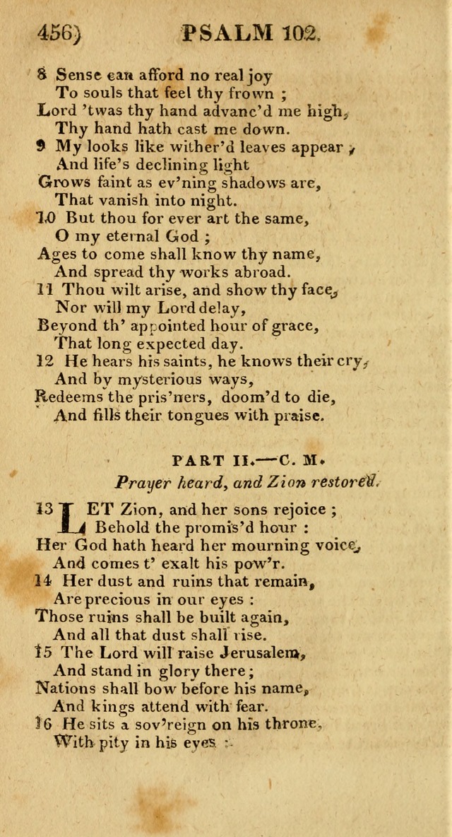 Church Hymn Book: consisting of newly composed hymns with the addition of hymns and psalms, from other authors, carefully adapted for the use of public worship, and many other occasions (1st ed.) page 475