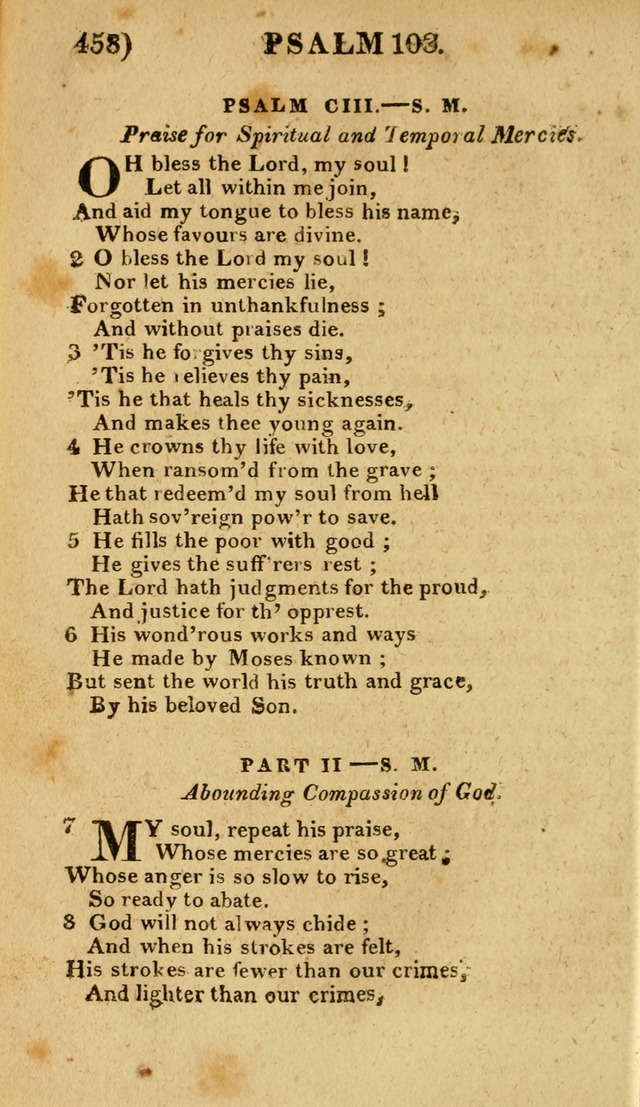 Church Hymn Book: consisting of newly composed hymns with the addition of hymns and psalms, from other authors, carefully adapted for the use of public worship, and many other occasions (1st ed.) page 477