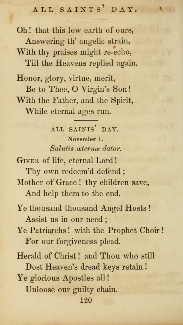 The Catholic Hymn Book: a collection of hymns, anthems, etc. for all  holydays of obligation and devotion throughout the year page 120