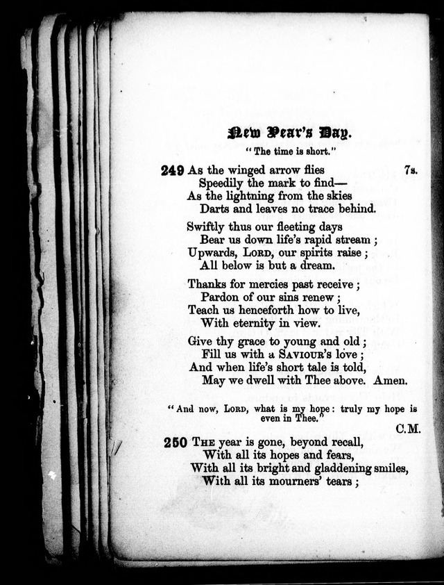 A Church Hymn Book: for the use of congregations of the United Church of England and Ireland page 247