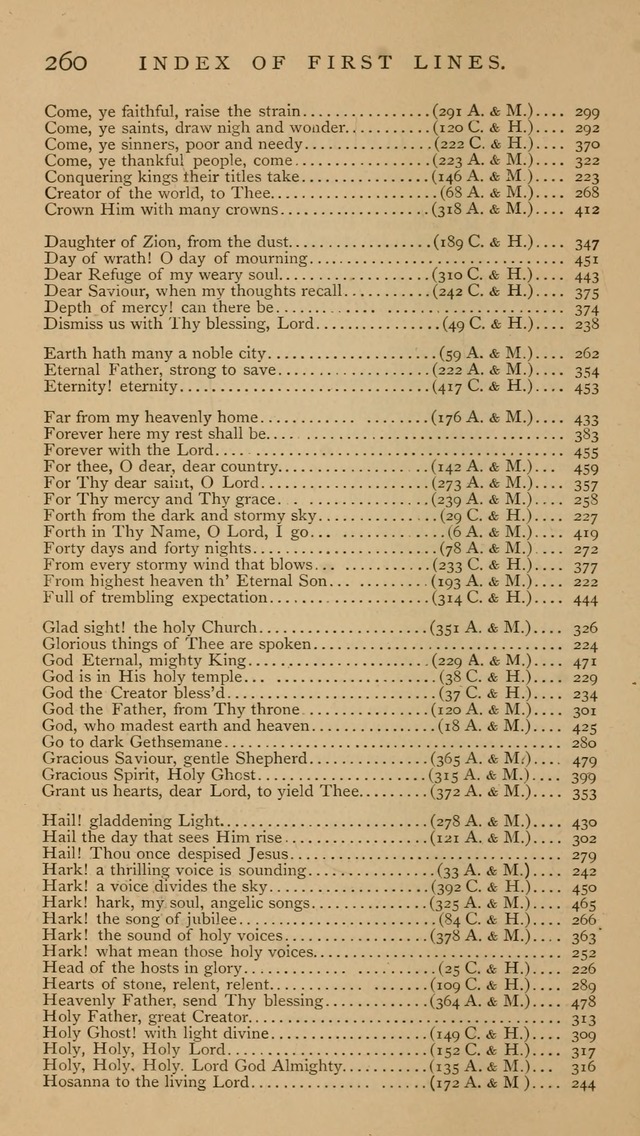 A Church hymnal: compiled from "Additional hymns," "Hymns ancient and modern," and "Hymns for church and home," as authorized by the House of Bishops page 267