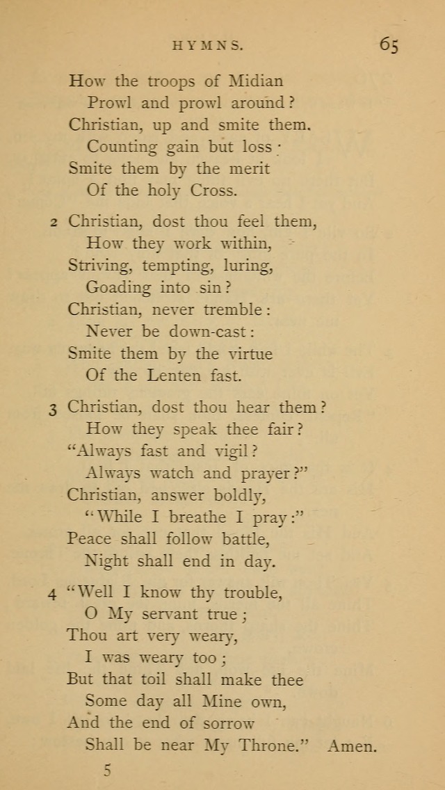 A Church hymnal: compiled from "Additional hymns," "Hymns ancient and modern," and "Hymns for church and home," as authorized by the House of Bishops page 72