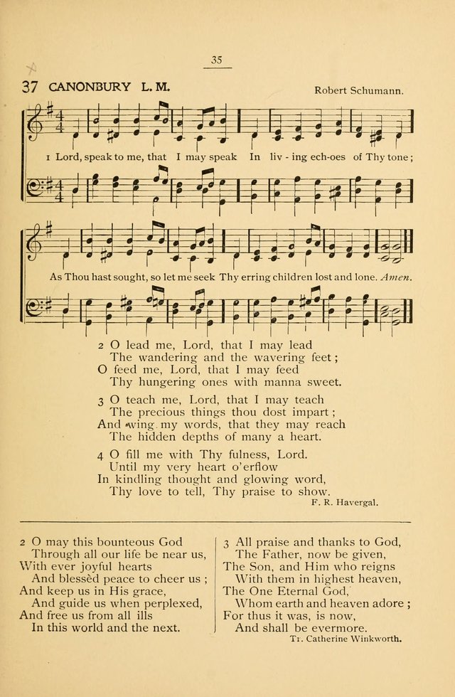 The Convention Hymnal: a compilation of familiar hymns for use at meetings where the larger collections are not available page 35