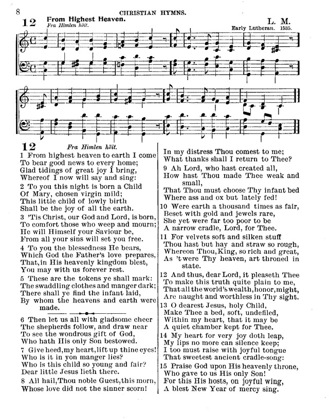 Christian Hymns: for church, school and home, with music page 6