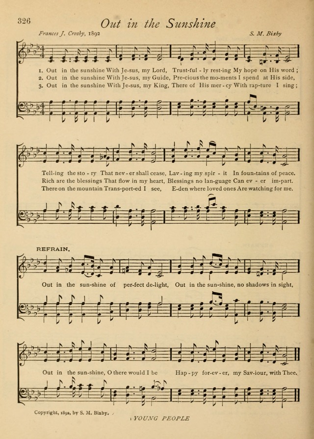 The Church and Home Hymnal: containing hymns and tunes for church service, for prayer meetings, for Sunday schools, for praise service, for home circles, for young people, children and special occasio page 339