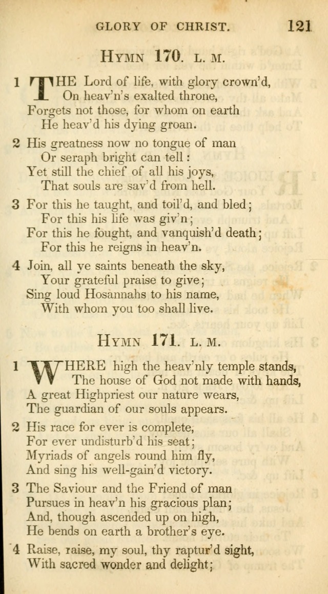 A Collection of Hymns and a Liturgy: for the use of Evangelical Lutheran Churches, to which are added prayers for families and individuals (New and Enl. Stereotype Ed.) page 121