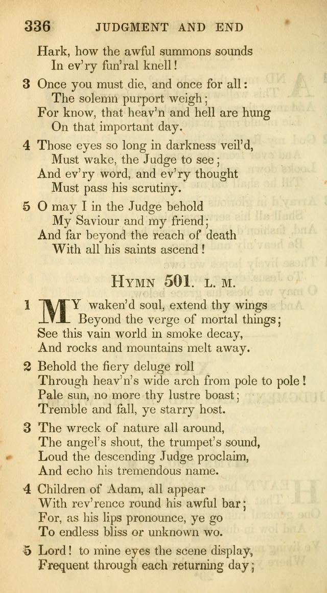 A Collection of Hymns and a Liturgy: for the use of Evangelical Lutheran Churches, to which are added prayers for families and individuals (New and Enl. Stereotype Ed.) page 336