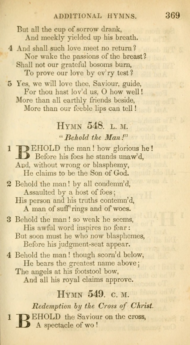 A Collection of Hymns and a Liturgy: for the use of Evangelical Lutheran Churches, to which are added prayers for families and individuals (New and Enl. Stereotype Ed.) page 369