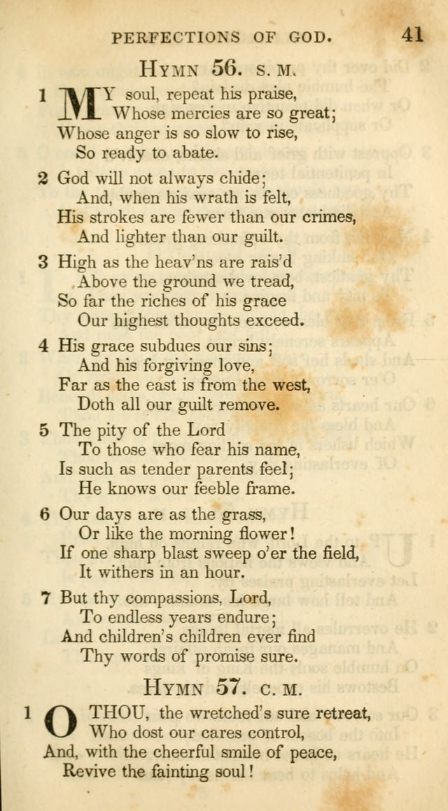 A Collection of Hymns and a Liturgy: for the use of Evangelical Lutheran Churches, to which are added prayers for families and individuals (New and Enl. Stereotype Ed.) page 41