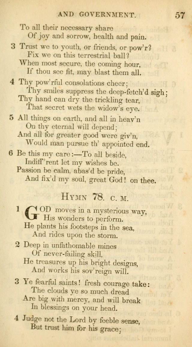 A Collection of Hymns and a Liturgy: for the use of Evangelical Lutheran Churches, to which are added prayers for families and individuals (New and Enl. Stereotype Ed.) page 57