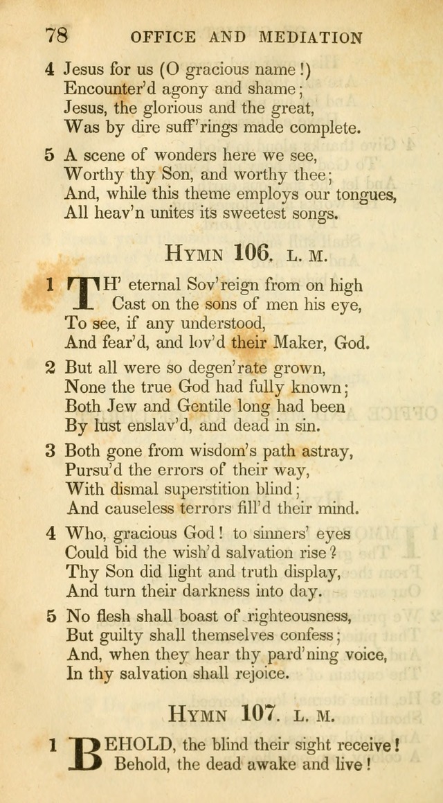 A Collection of Hymns and a Liturgy: for the use of Evangelical Lutheran Churches, to which are added prayers for families and individuals (New and Enl. Stereotype Ed.) page 78