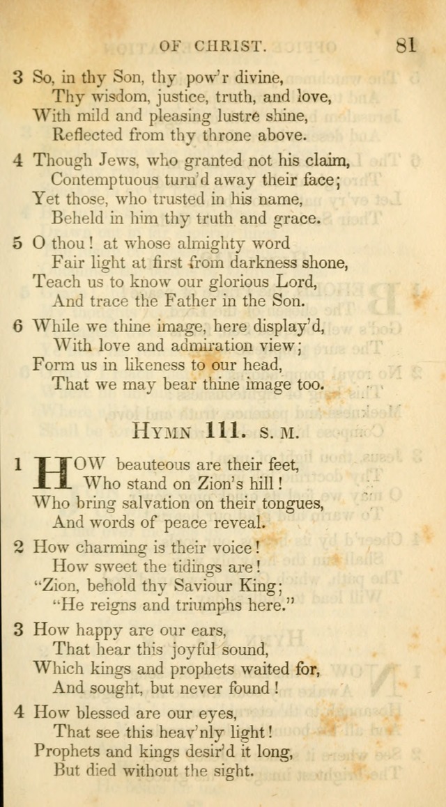 A Collection of Hymns and a Liturgy: for the use of Evangelical Lutheran Churches, to which are added prayers for families and individuals (New and Enl. Stereotype Ed.) page 81