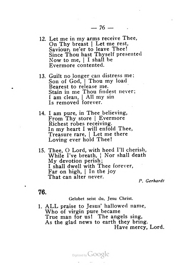 Church Hymnal for Lutheran Services page 71