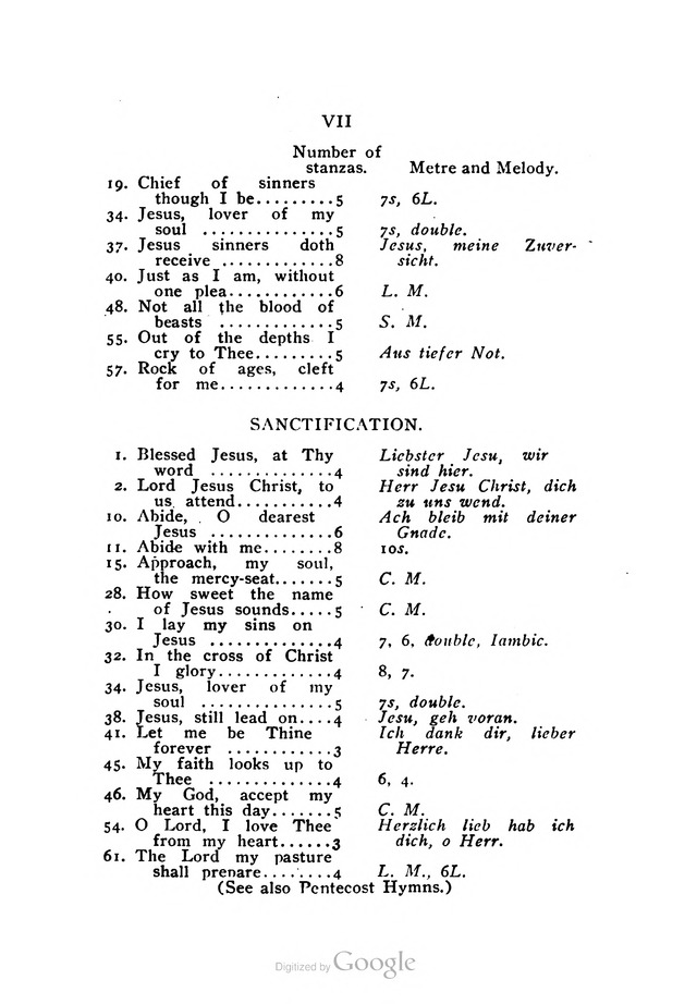 Church Hymnal for Lutheran Services page xi