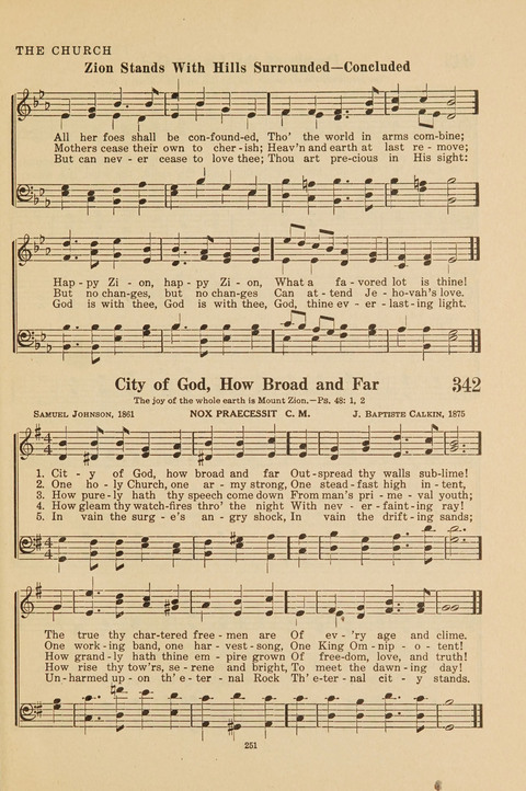 Church Hymnal, Mennonite: a collection of hymns and sacred songs suitable for use in public worship, worship in the home, and all general occasions (1st ed. ) [with Deutscher Anhang] page 251