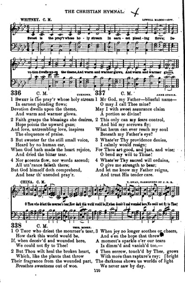 The Christian hymnal: a collection of hymns and tunes for congregational and social worship; in two parts (Rev.) page 120