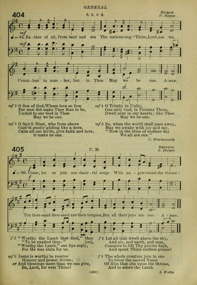 The Church Hymnal: containing hymns approved and set forth by the general conventions of 1892 and 1916; together with hymns for the use of guilds and brotherhoods, and for special occasions (Rev. ed) page 384