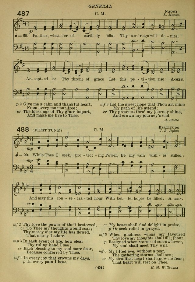 The Church Hymnal: containing hymns approved and set forth by the general conventions of 1892 and 1916; together with hymns for the use of guilds and brotherhoods, and for special occasions (Rev. ed) page 459