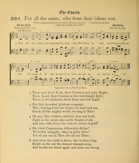 College Hymnal: a selection of Christian praise-songs for the uses of worship in universities, colleges and advanced schools. page 199