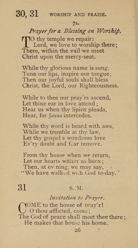 A Collection of Hymns and Sacred Songs: suited to both private and public devotions, and especially adapted to the wants and uses of the brethren of the Old German Baptist Church page 20