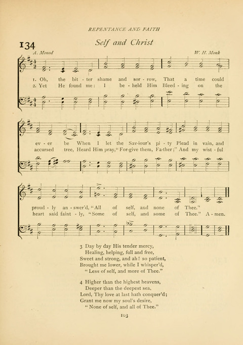 The Calvary Hymnal: for Sunday School, Prayer Meeting and Church Service page 103