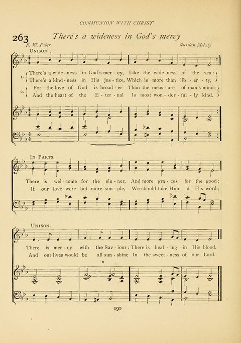 The Calvary Hymnal: for Sunday School, Prayer Meeting and Church Service page 190