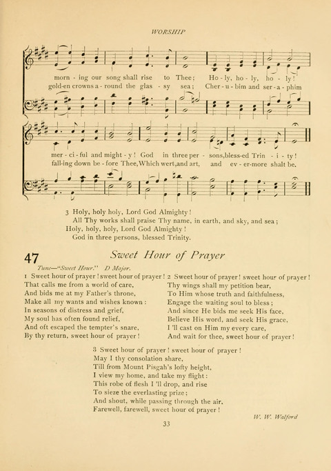 The Calvary Hymnal: for Sunday School, Prayer Meeting and Church Service page 33