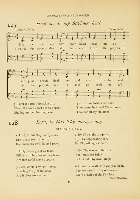 The Calvary Hymnal: for Sunday School, Prayer Meeting and Church Service page 98