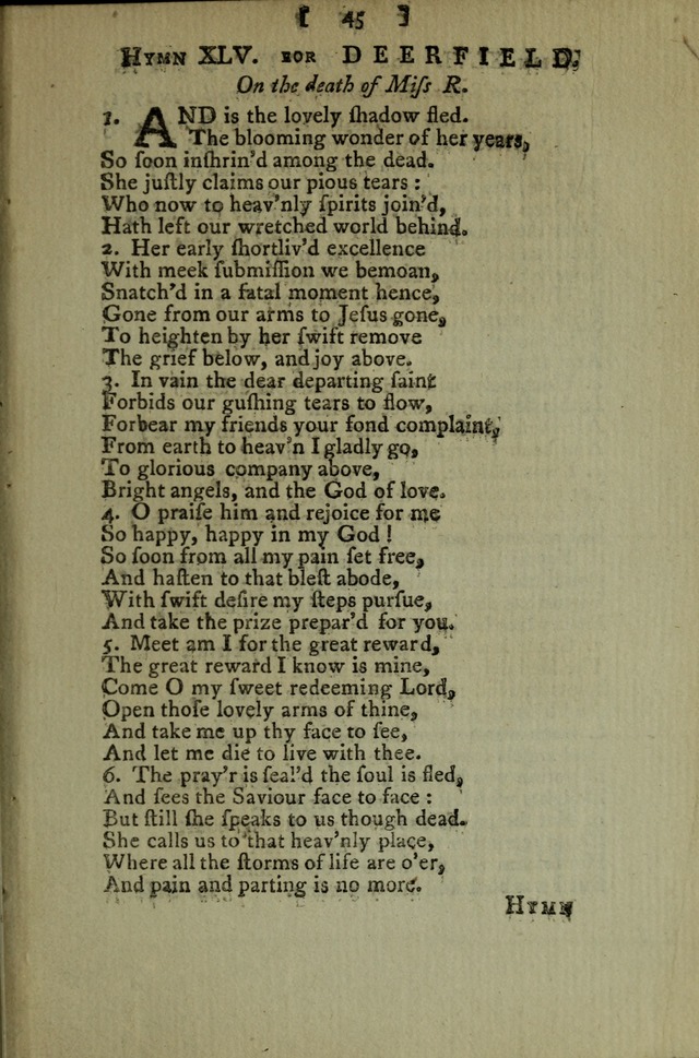 A Collection of Hymn Tunes from the most modern and approved authors page 81