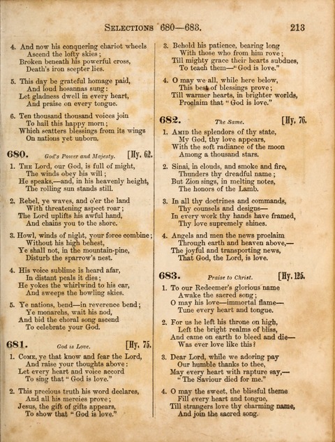 Congregational Hymn and Tune Book; containing the psalms and hymns of the General Association of Connecticut, adapted to suitable tunes page 213