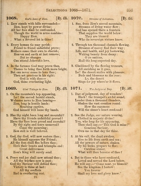 Congregational Hymn and Tune Book; containing the psalms and hymns of the General Association of Connecticut, adapted to suitable tunes page 353