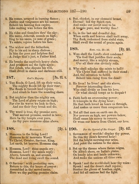 Congregational Hymn and Tune Book; containing the psalms and hymns of the General Association of Connecticut, adapted to suitable tunes page 59