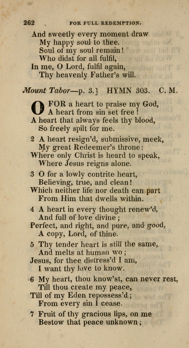 A Collection of Hymns for the Use of the Methodist Episcopal Church: principally from the collection of  Rev. John Wesley, M. A., late fellow of Lincoln College, Oxford; with... (Rev. & corr.) page 262