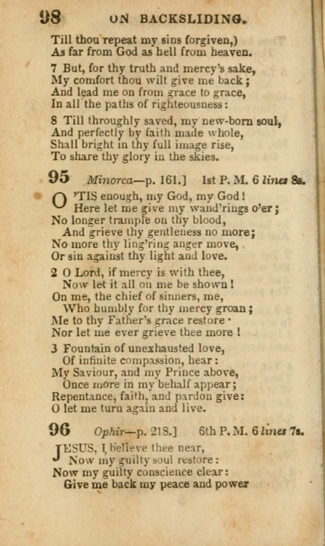 A Collection of Hymns: for the use of the Methodist Episcopal Church, principally from the collection of the Rev. John Wesley, A. M., late fellow of Lincoln College..(Rev. and corr. with a supplement) page 100