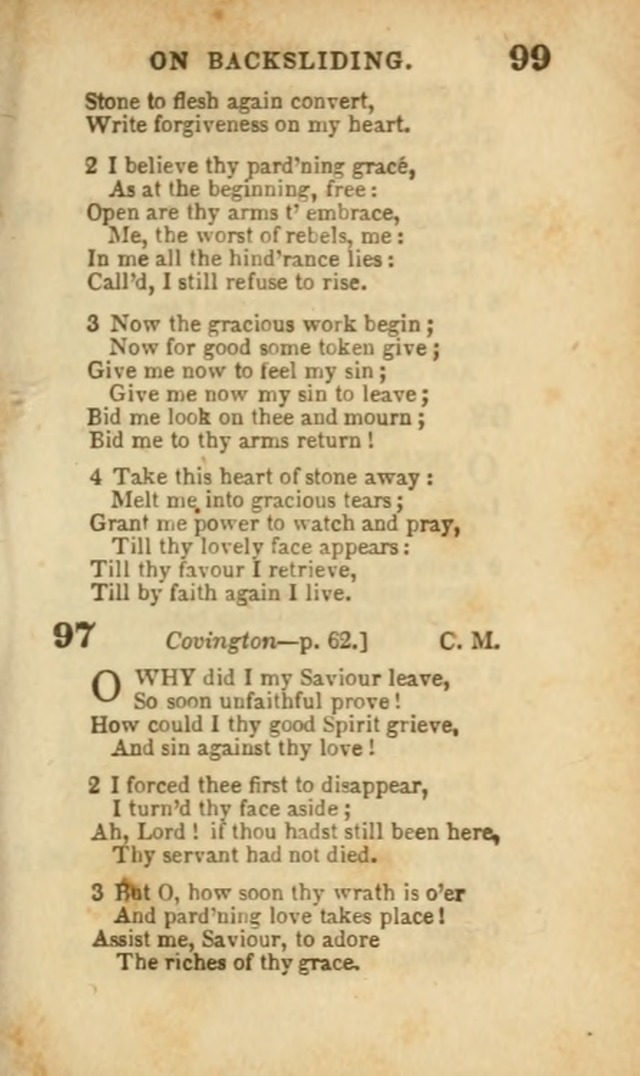A Collection of Hymns: for the use of the Methodist Episcopal Church, principally from the collection of the Rev. John Wesley, A. M., late fellow of Lincoln College..(Rev. and corr. with a supplement) page 101