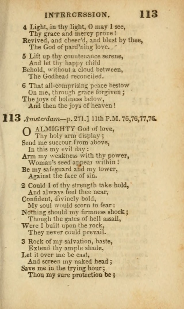 A Collection of Hymns: for the use of the Methodist Episcopal Church, principally from the collection of the Rev. John Wesley, A. M., late fellow of Lincoln College..(Rev. and corr. with a supplement) page 115