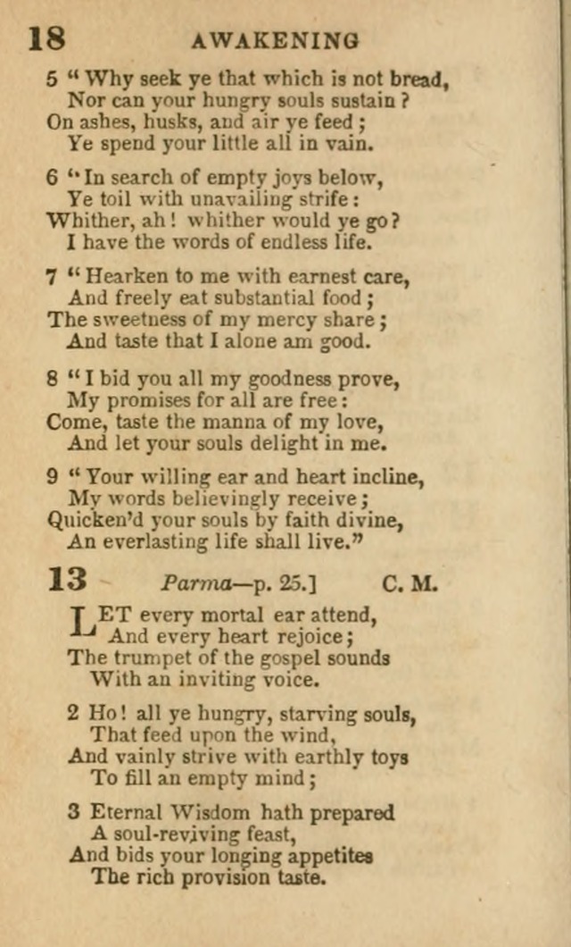 A Collection of Hymns: for the use of the Methodist Episcopal Church, principally from the collection of the Rev. John Wesley, A. M., late fellow of Lincoln College..(Rev. and corr. with a supplement) page 18